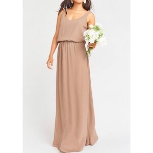 𝅺NWOT SHOW ME YOUR MUMU Kendall Maxi Dress Dune M
